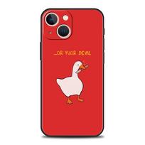 Prabangus telefono dėklas iPhone 15 14 11 Pro Max 13 12 XS X XR SE3 7 8 Plus smūgiams atsparus animacinis mielas žąsies žaidimų viršelis iPhone X XS