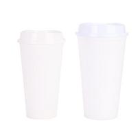 355 ml plastikinis daugkartinio naudojimo su dangteliu, puodelis šaltam vandeniui, kavai, buitiniams gėrimams, virtuvės reikmenys