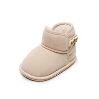 Naujagimio mergaitės berniukai Ankle Boots Neslystantys Žieminiai Sniego Batai Pirmieji Žingsniai Šilti Šilti Booties Plokštieji Batai 0-18 Mėnesių 16 smėlis