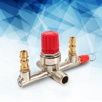 Double Outlet Tube Alloy Air Compressor Switch Pressure Regulator Valve Fit Part balta