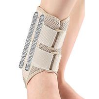 Elastic Spring Strip Aluminum Plate Type Ankle Support Sports Ankle Brace With Compression Straps Ankle Sleeve For Protection Universal Size 1pcs