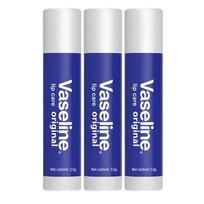 Vaseline Original Flavor Lip Balm 3-Pack