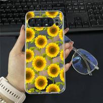 Beautiful Sunflowers Pattern Phone Case For Google Pixel 8A 9 Pro XL 8 Pro 10 7 6A 5G Cute Flower Clear Soft TPU Cover Fundas Google Pixel 9 Pro