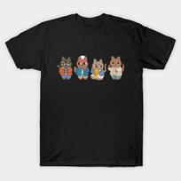 Men Black Print T-shirt Stranger Things Cats No-Cut Transfer Paper Print Cotton Tshirt S juoda