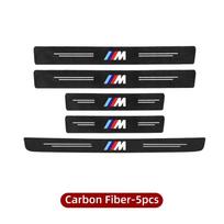Naujas 5 vnt. anglies pluošto automobilio durų slenksčių apsauginė lipdukas slenksčio juosta BMW Power Performance M4 M3 M5 M6 E90 E60 E46 E39