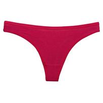 Women's 95% Cotton Breathable Low-Waist Yoga Thongs Extra Large rožinė raudona spalva