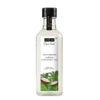 Kapiva Virgin Cold-Pressed Coconut Oil 100 ml Pure Unrefined Organic For Daily Cooking Healthy Skin And Hair Care Routine white