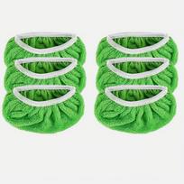 6Pcs Washable Swiffer Replace Mop Cloth No Shedding Reusable Microfiber Mop Cloth Soft Thicker Mop Replacement Cloth Bathroom žalia