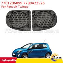 Replacement Speaker Cover Set for Renault Twingo - Gray Left & Right Speaker Grille Upgrade 7701206099 7700422526