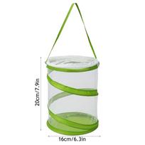 Butterfly Enclosure Mini Mesh Cage errarium Pop-up Caterpillar Habitat See Through Easier Butterfly Enclosures for Indoors