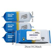 Kitchen Wet Wipes Powerful Degreasing Cloth Household Disposable Cleaning in Addition To Heavy Grease Hood Wet Paper Towel 1 pack white