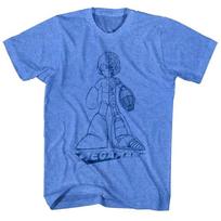 Megaman Robot Blueprint Men T Shirt XXXL