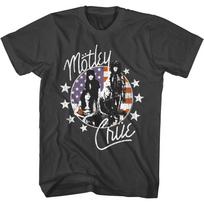 Motley Crue Stars Stripes Men T Shirt USA Rock Band American Concert Flag XXXXL