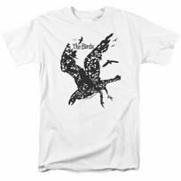 The Birds Title T Shirt Mens Licensed Classic Movie Tee Orson Welles White XL