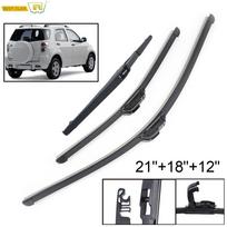 Misima Windshield Windscreen Wiper Blades For Daihatsu Terios Front Rear Window Set 2005 2006 2007 2008 2009 2010 2011 2012 2013 China Mainland