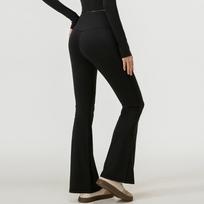 High Waist Yoga Pants for Women Stretch Flare Leggings with Tummy Control Wide Waistband Soft Fabric M juoda