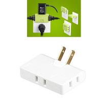 180 Degree Extension Plug Adapter 2-prong Swivel Socket Converter US Plug 1 to 3 Ways Power Socket Slim Multicolor 1