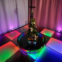 LED Platforma Stendas LED 360 Nuotraukų Stendas Vaizdo Nuotraukų Stendas Renginio Stalui 360 vakarėliui Flight Case 100cm(3-5ppl)include shipping