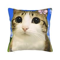 Pillow Case Meowl Cat Owl Funny Italian Brainrot Design Pillow Cover For Living Room Bed Chair Morden Pillowcases Peach skin 18*18(CM)-1Pcs