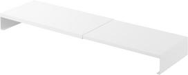 Yamazaki Extendable Gaming Monitor x x Tower Desktop Monitor Keyboard 10563 (Yamazaki Industries) Rack, White, W50.5-90 D24.3 H8.7cm, Series, Stand, balta