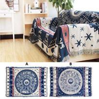 Amerikietiško stiliaus Retro Žakardinio audimo pledas Saulės Mėnulio Dievas Sofa Mėtomas Apsaugantis nuo dulkių Pagalvėlė Kiliminė Pagalvėlė Tekstilė Dropshipping 90x90cm