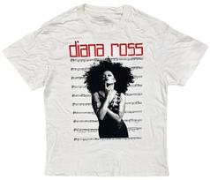 Diana Ross Unisex T-shirt Oversized Genuine Merch Music Notes Tee in Off White L