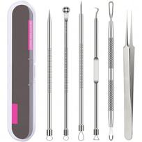 6Pcs Pimple Removal Tool Blackheads Acne Remover Face Cleaning Kit Black Dots Remover Acne Tool sidabras