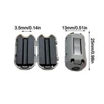 10pcs Ui850 Degaussing Filter Inner Diameter 3.5/5/7/9/13/15mm Snap Design Cable Filter Degaussing Filter Nickel-Zinc Material