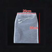 Sojų pieno vyno filtro maišelis Riešutų pieno maišelis arbatos kavos aliejus jogurto filtras tinklelis virtuvės maistas daugkartinio naudojimo nailono filtrų maišeliai koštuvas 20x30cm-100Mesh