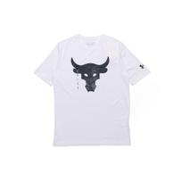 Under Armour Iron Training Sports Straight Leg T-Shirt Men Tops White 1357186-100 L black