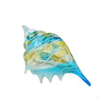 Glass Conch Figurine Creative Sculpture Unique Desktop Decoration, Art Ornament Modern Statue for beige