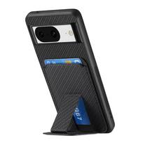 Odinis dėklas Google Pixel 10 Pro XL, nematomas magnetinis laikiklis, piniginė, kortelių skyrius, dangtelis Pixel 10Pro 9 Pro XL 9A 8 Pro 8A 7 Google Pixel 8 juoda