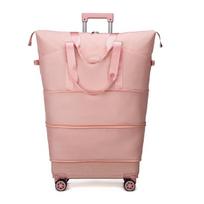 Foldable Rolling Travel Bag with Universal Wheels and Large Capacity