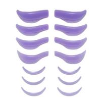 7 Pairs Silicone Eyelash Perm Pad Eyelash Extension Lifting Lashes Rods Shield 3D Eyelash Curler Accessories Applicator Tools violetinė