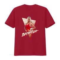Baywatch Pamela Anderson Lifeguard Triangle Cj Parker Wham Long Sleeve T Shirt Rare Hot Deals 2GHN vintage Washed Soft S