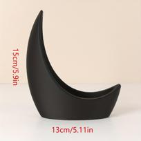 1pc Crescent Moon Planter - Celestial Moon-Shaped Succulent Pot with Drainage Holes, Durable Plastic Indoor/Outdoor Garden Decor 1pc juoda