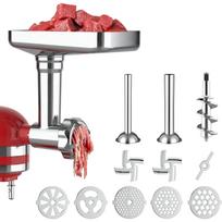Metal Food Grinder Attachment for Stand Mixer and Mixer,Meat Grinder,Durable Attachment for Mixers,Sausage Stuffer,Grinding Plates sidabras