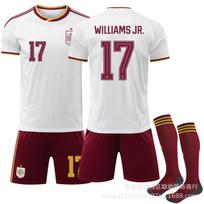 2026 Nr.17 Williams Jr. Ispanijos išvykos marškinėliai JAV-Meksikos-Kanados pasaulio čempionatui 16