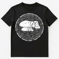 Hippo Lover Mother Baby Wildlife Unisex T-shirt Tops Tees Unisex XL