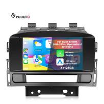 Podofo Android Car Radio 6+128G 7'' Wireless CarPlay Android Auto for Buick Excelle 2010-2014/Opel Astra J 2011-2012 GPS/WIFI/BT 7" 128GB ROM 6GB RAM