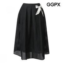Check Flare Skirt Gp4sk016f painted/FREE