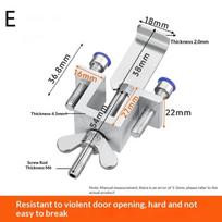 1Pcs Portable Lock With Double Nut Adjustment Body Hotel Travel Self Defense Door Lock Anti Theft Door Lock Safety Lock