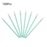 100Pcs Dust Free Digital Camera Cleaning Brush Plastic Handles Non-Fluffy Fiber Tips Precision Cleaning Swabs Fine