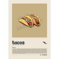 Manga Stiliaus Animacinis Maistas Virtuvės Aksesuarai Plakatas Sushi Pica Tacos Ramen Maistas Sienos Menas Paveikslai Drobės Tapyba Namų Dekoras 21cm×30cm NoFrame