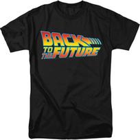 Back to the Future Logo Mens Short Sleeve Shirt S įvairiaspalvis