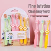 Cat Paw Soft Bristle Toothbrush for Kids Aged 3-9+ - Gentle Dental Care for Boys and Girls