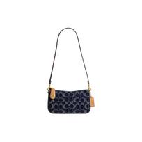 Coach Penn 21 Užsegimas užtrauktuku Signature Džinsinis Hobo Krepšys Mažas Moteriški krepšiai Mėlynas CR688-B4BL Gift Box Sets (Basic Set+Black Box) black