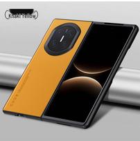 Applicable to Huawei Mate X7/X6/X5: Foldable Case, Plain Leather, Luxury Business Protector. Mate X5