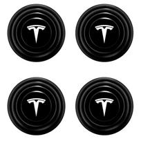 IKTT7 Silicone Anti-Collision Car Door Pads Shock Absorbing Gasket Suitable for Tesla Model 3 Model X STM3 TMX TMS 2016-2020 Decals