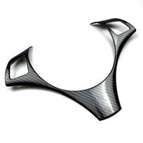 E87 E90 E91 E92 E93 For BMW 1 3 Series 2005-2012 Car Steering Wheel Panel Decoration Cover Trim Moulding Sticker ABS Carbon Look gray